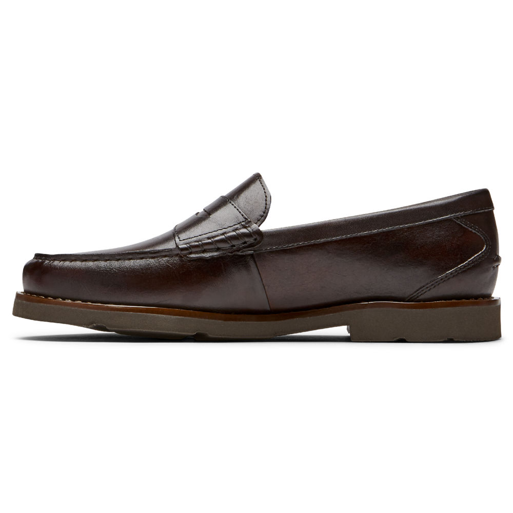 Rockport Loafers For Mens Dark Brown - Modern Prep Penny - RX7932581